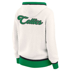 Boston Celtics WEAR by Erin Andrews Women's Plus Size Hoodie Sweater New