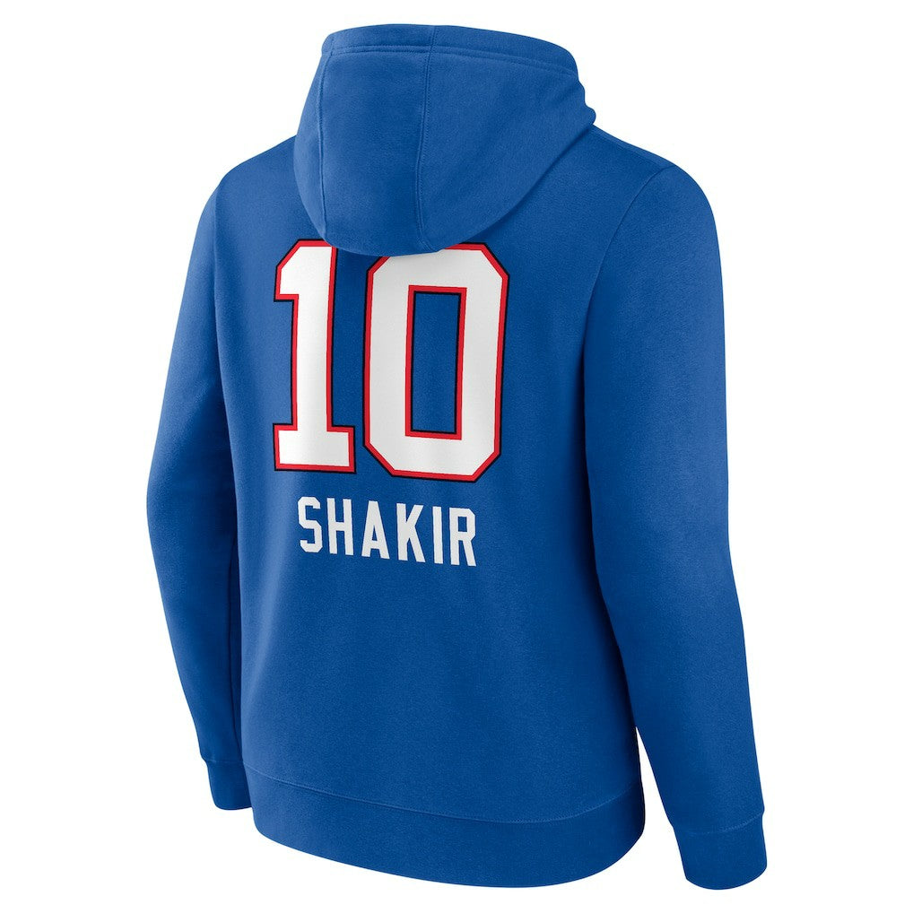 Buffalo Bills  Khalil Shakir  Team Wordmark Name & Number Pullover Hoodie