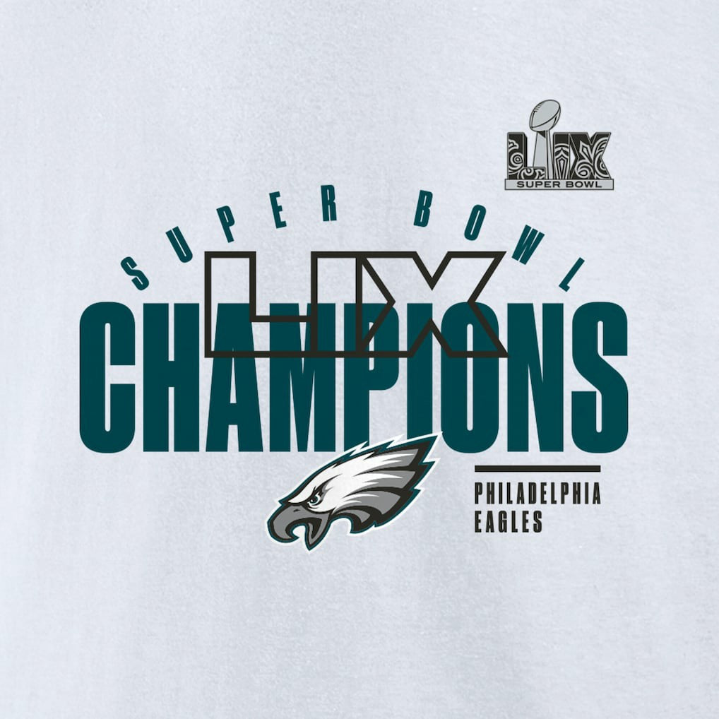 Philadelphia Eagles Fanatics Super Bowl LIX Champions Iconic Victory Fleece Sweatshirt