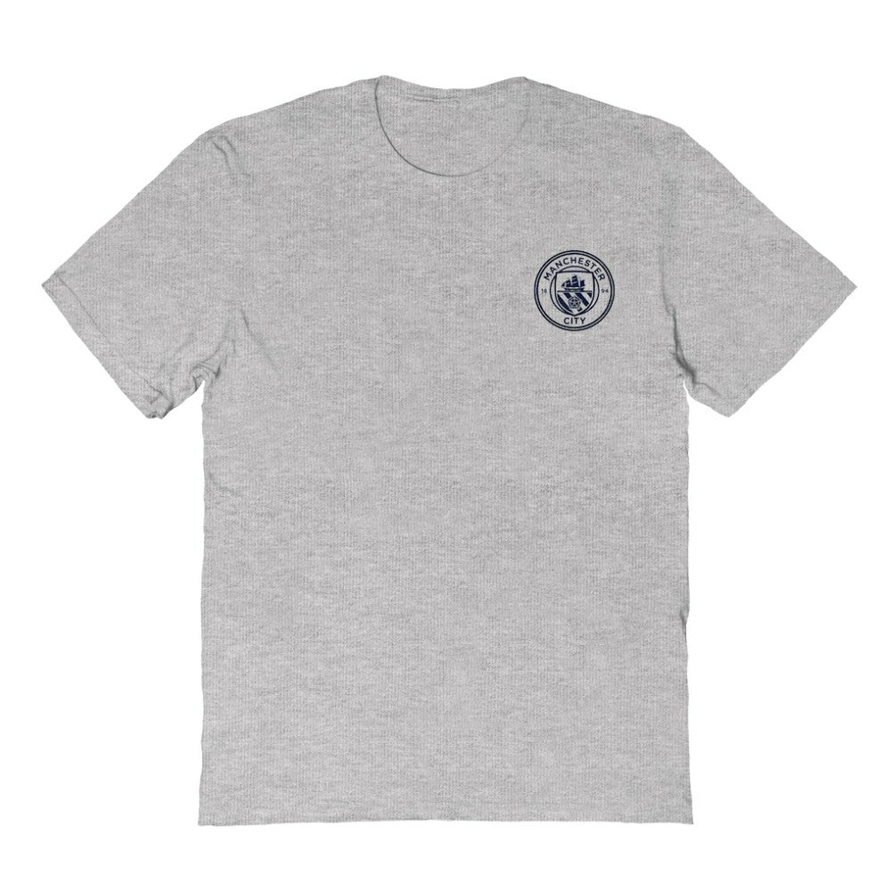 Manchester City Vive La Fete Women's Impressions Artwork T-Shirt Heather Gray