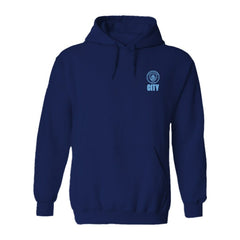 Manchester City Vive La Fete Women's Color Badge Pullover Hoodie Navy