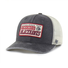 Chicago Blackhawks '47 Canteen Pigment Dyed Patch Trucker Adjustable Hat Discount