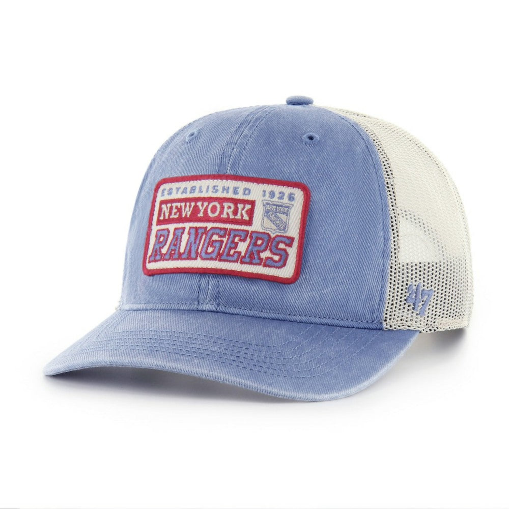 New York Rangers '47 Canteen Pigment Dyed Patch Trucker Adjustable Hat Outlet