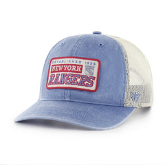 New York Rangers '47 Canteen Pigment Dyed Patch Trucker Adjustable Hat Outlet