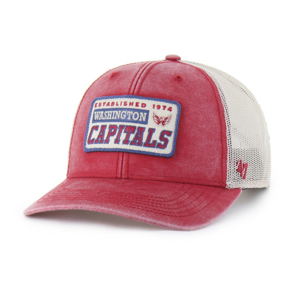 Washington Capitals '47 Canteen Pigment Dyed Patch Trucker Adjustable Hat On Sale