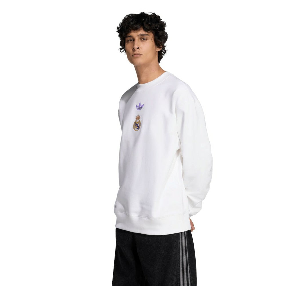 Real Madrid Lifestyler Sweatshirt White - Adidas