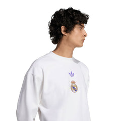 Real Madrid Lifestyler Sweatshirt White - Adidas