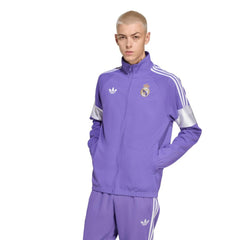 Real Madrid Lifestyler Full-Zip Track Jacket Purple - Adidas