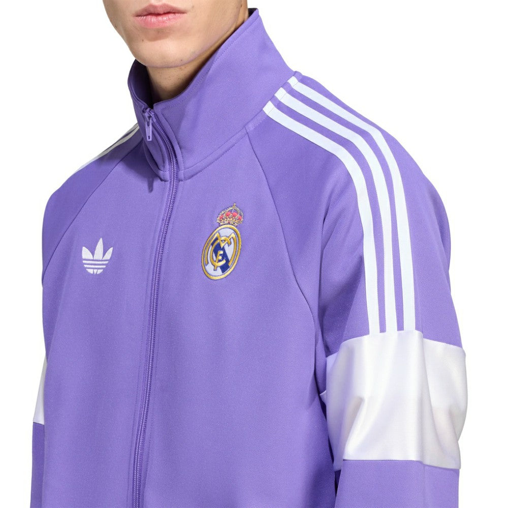 Real Madrid Lifestyler Full-Zip Track Jacket Purple - Adidas