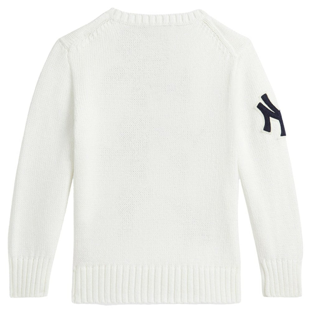 Yankees Polo Ralph Lauren Preschool  Bear Pullover Sweater | MLB For sale