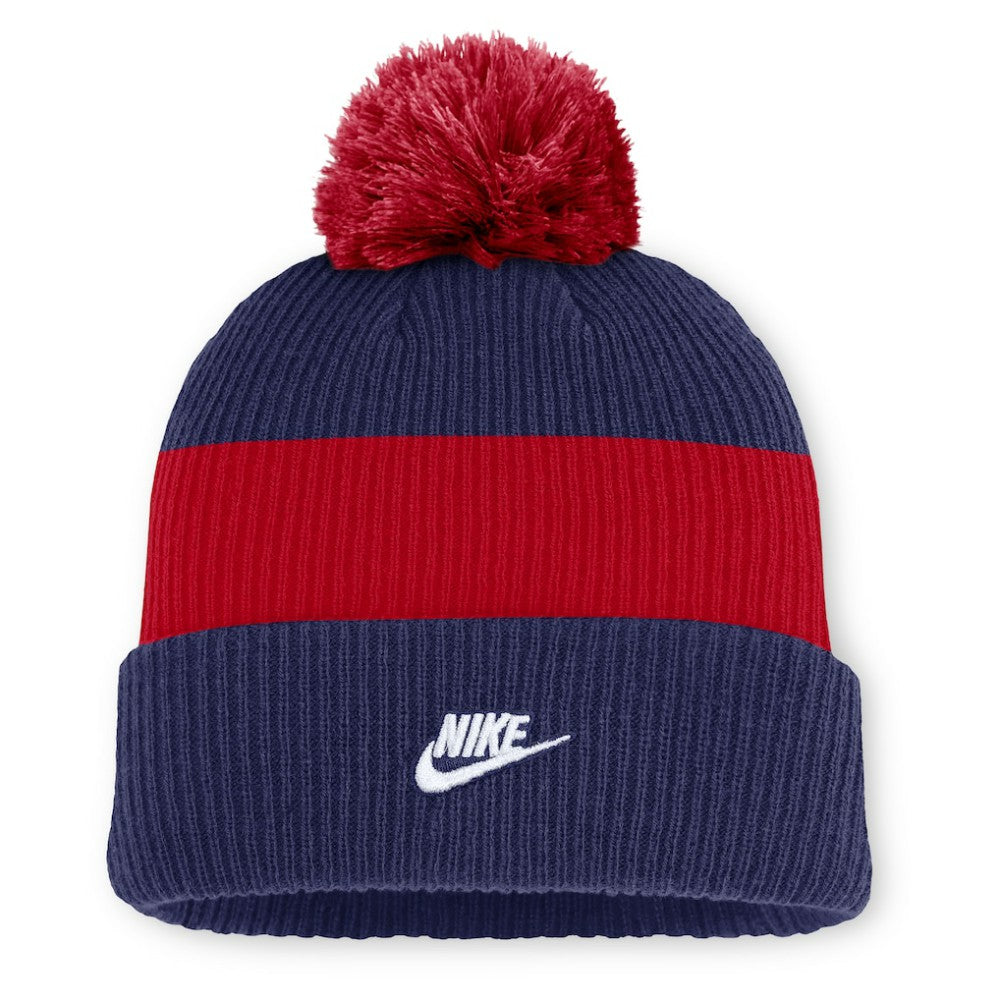 Atlanta Braves Nike Cooperstown Collection Peak Standard Cuffed Knit Hat with Pom | MLB Near me