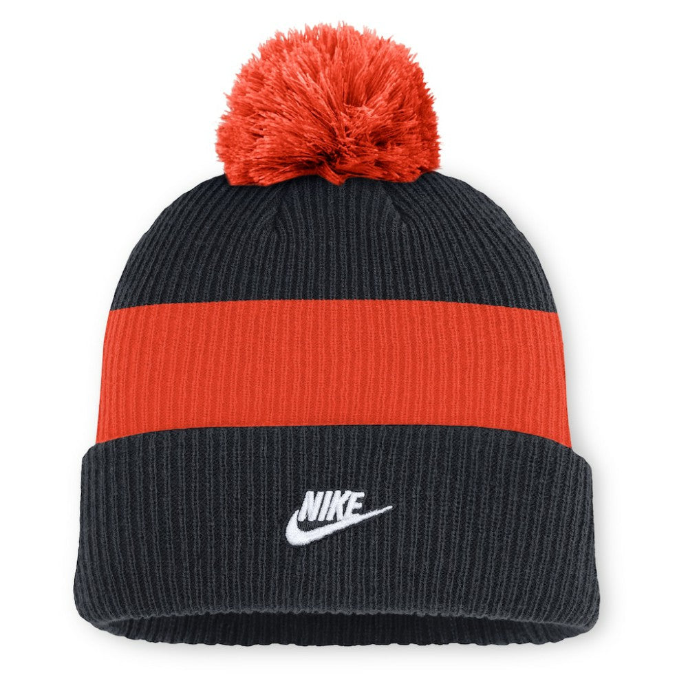 Detroit Tigers Nike Cooperstown Collection Peak Standard Cuffed Knit Hat with Pom | MLB Outlet