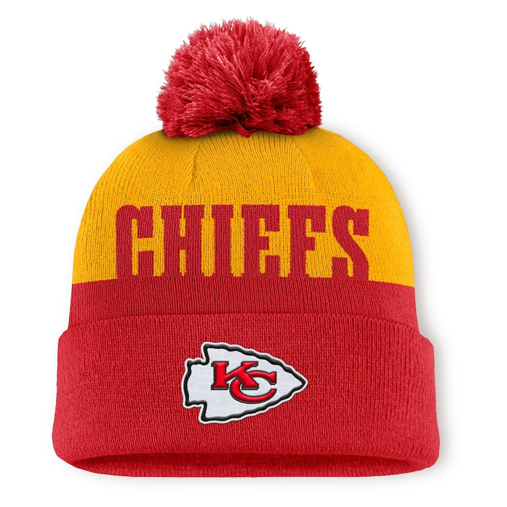 Kansas City Chiefs Fanatics Punter Cuffed Knit Hat with Pom