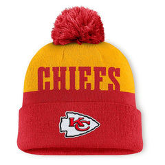 Kansas City Chiefs Fanatics Punter Cuffed Knit Hat with Pom