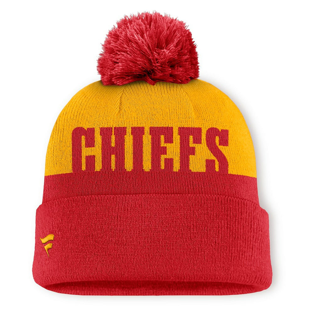Kansas City Chiefs Fanatics Punter Cuffed Knit Hat with Pom