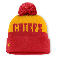 Kansas City Chiefs Fanatics Punter Cuffed Knit Hat with Pom