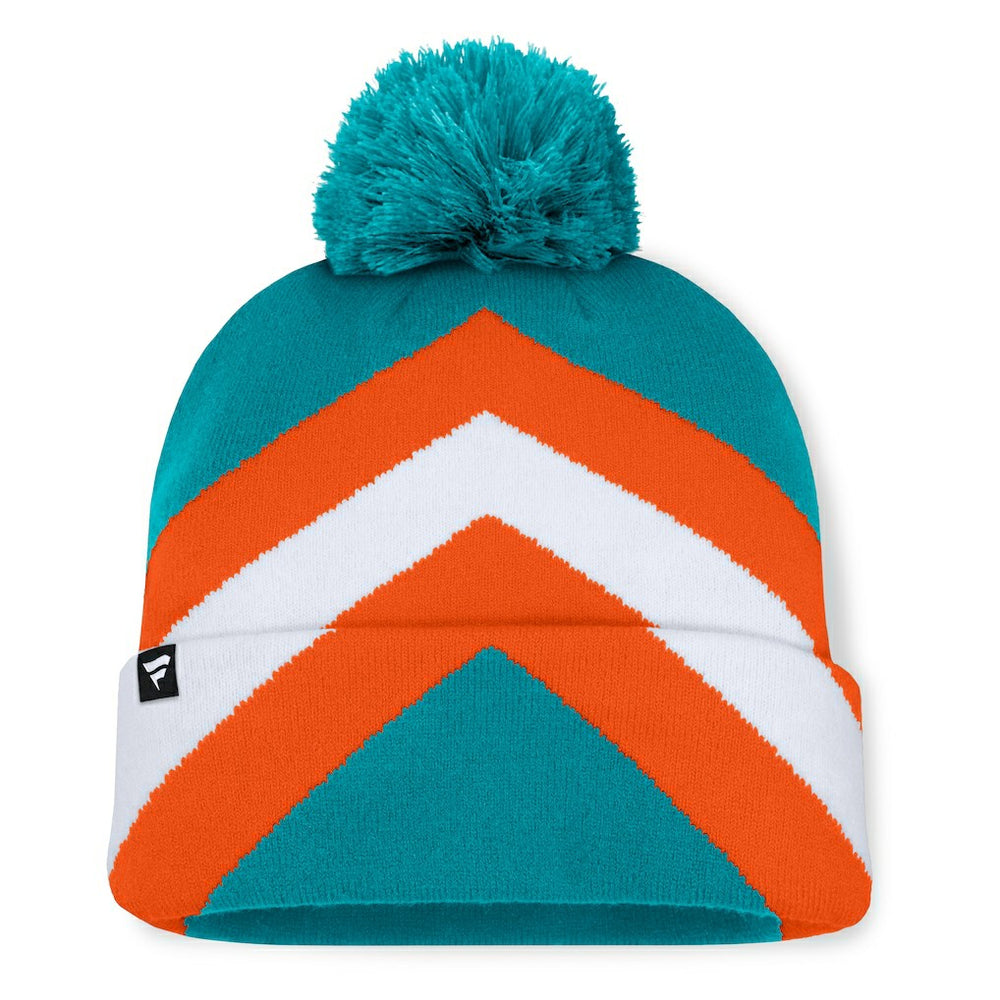 Miami Dolphins Fanatics Women's Cornerback Cuffed Knit Hat with Pom