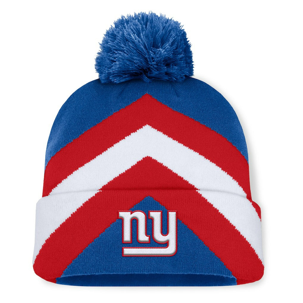New York Giants Fanatics Women's Cornerback Cuffed Knit Hat with Pom