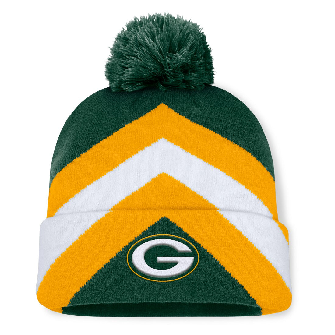 Green Bay Packers Fanatics Women's Cornerback Cuffed Knit Hat with Pom