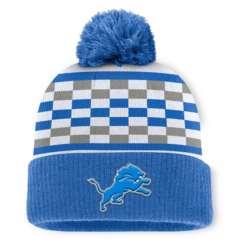 Detroit Lions Fanatics Women's End Zone Cuffed Knit Hat with Pom