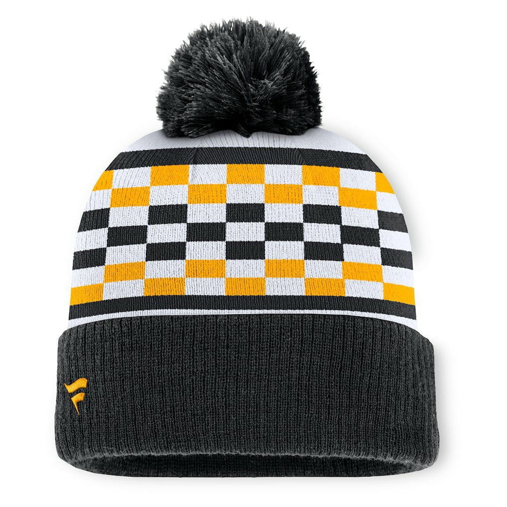 Pittsburgh Steelers Fanatics Women's End Zone Cuffed Knit Hat with Pom