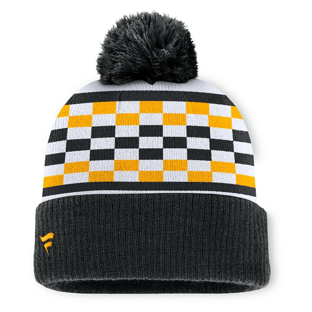Pittsburgh Steelers Fanatics Women's End Zone Cuffed Knit Hat with Pom