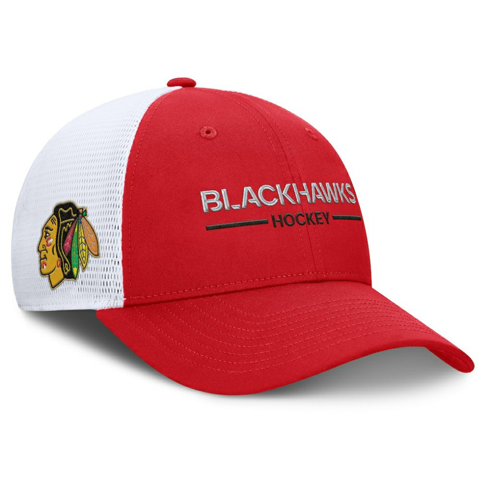 Chicago Blackhawks Fanatics Centennial Adjustable Trucker Hat Discount