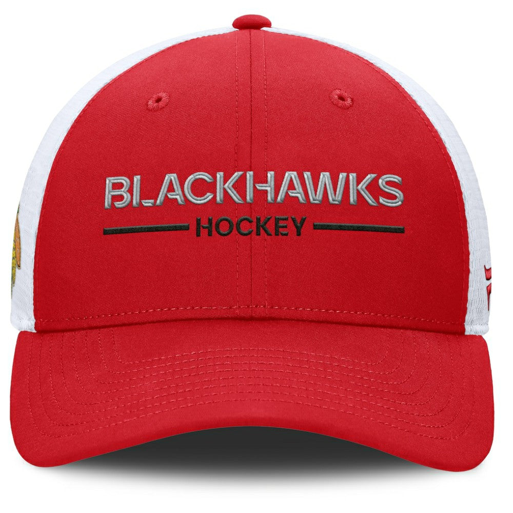Chicago Blackhawks Fanatics Centennial Adjustable Trucker Hat Discount