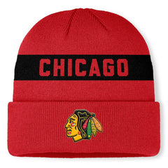 Chicago Blackhawks Fanatics Centennial Cuffed Knit Hat Online