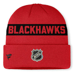 Chicago Blackhawks Fanatics Centennial Cuffed Knit Hat Online