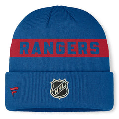 New York Rangers Fanatics Centennial Authentic Pro Cuffed Knit Hat Outlet