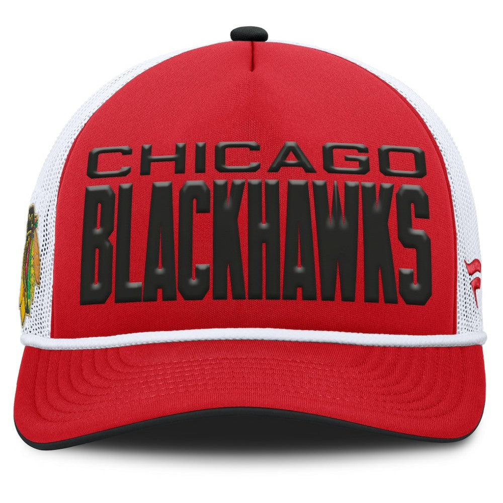 Chicago Blackhawks Fanatics Centennial Foam Front Adjustable Trucker Hat Discount