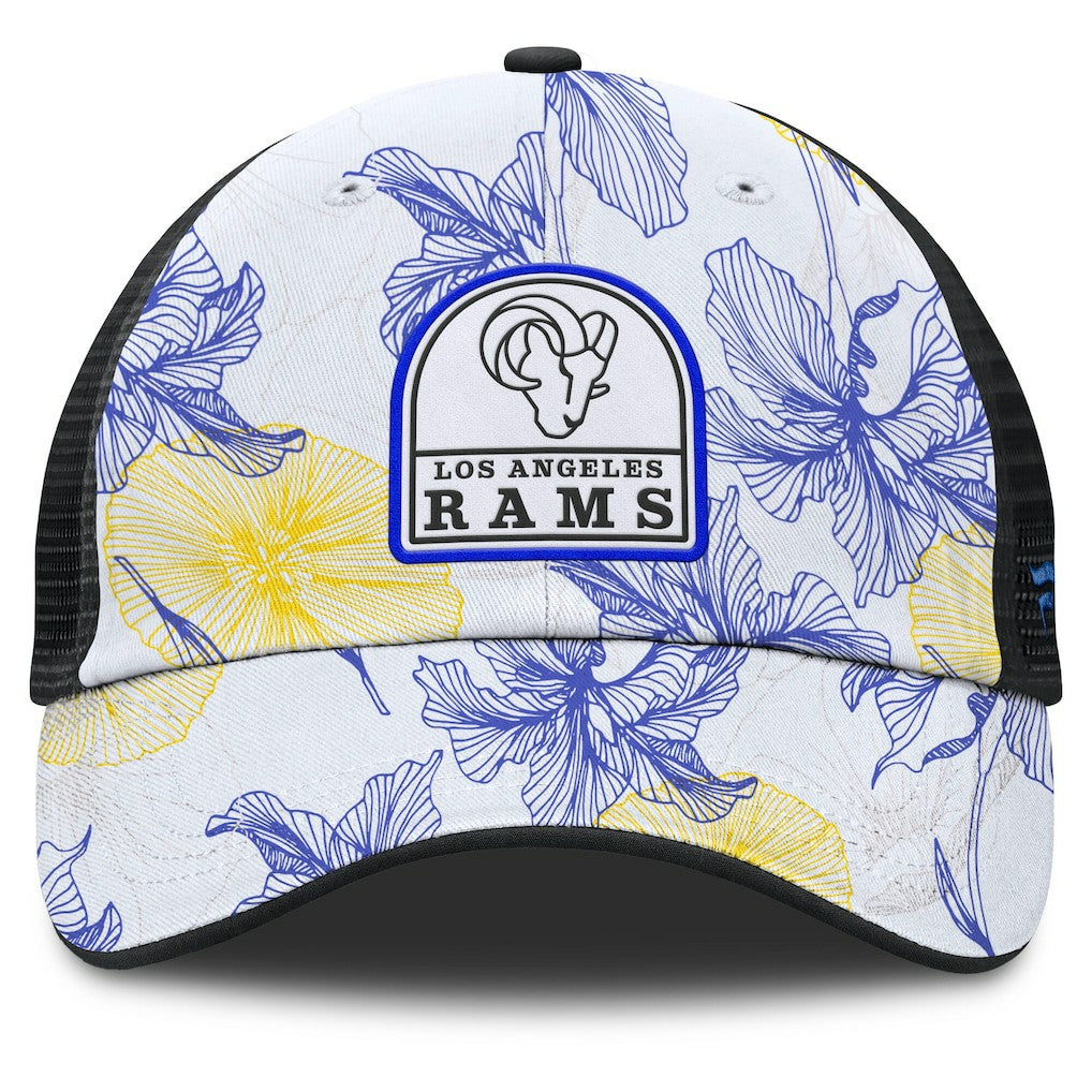 Los Angeles Rams Fanatics Tropical Adjustable Trucker Hat