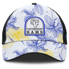 Los Angeles Rams Fanatics Tropical Adjustable Trucker Hat