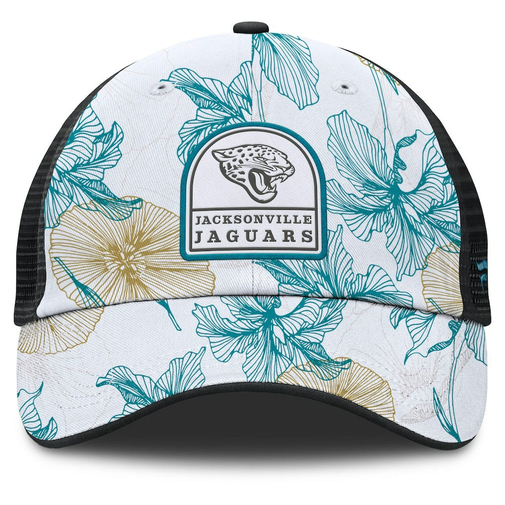 Jacksonville Jaguars Fanatics Tropical Adjustable Trucker Hat