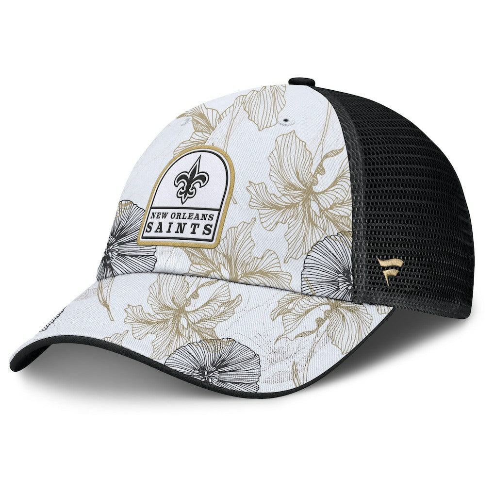 New Orleans Saints Fanatics Tropical Adjustable Trucker Hat