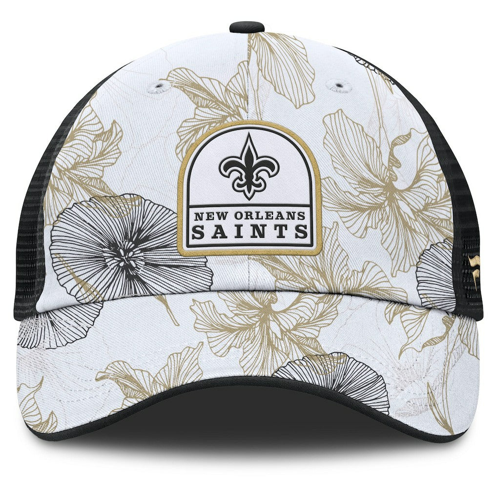 New Orleans Saints Fanatics Tropical Adjustable Trucker Hat