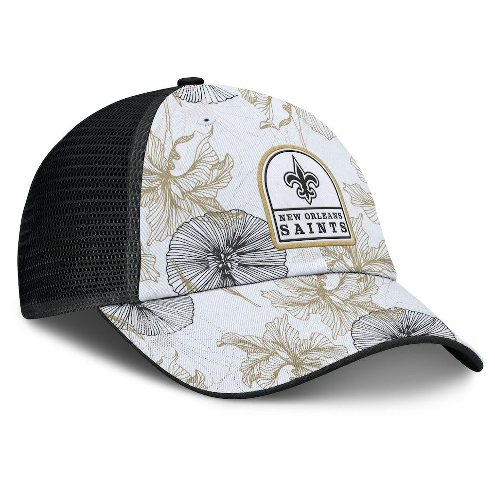 New Orleans Saints Fanatics Tropical Adjustable Trucker Hat