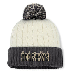 Miami Dolphins Fanatics Women's Coaxial Cuffed Knit Hat with Pom