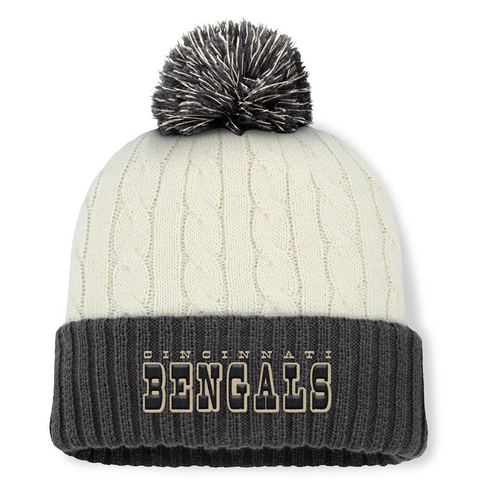 Cincinnati Bengals Fanatics Women's Coaxial Cuffed Knit Hat with Pom