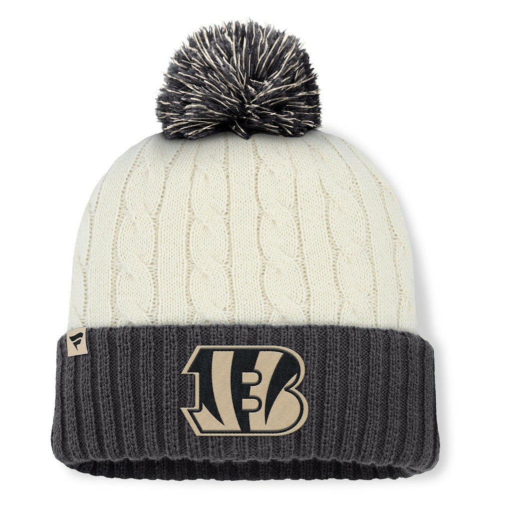 Cincinnati Bengals Fanatics Women's Coaxial Cuffed Knit Hat with Pom