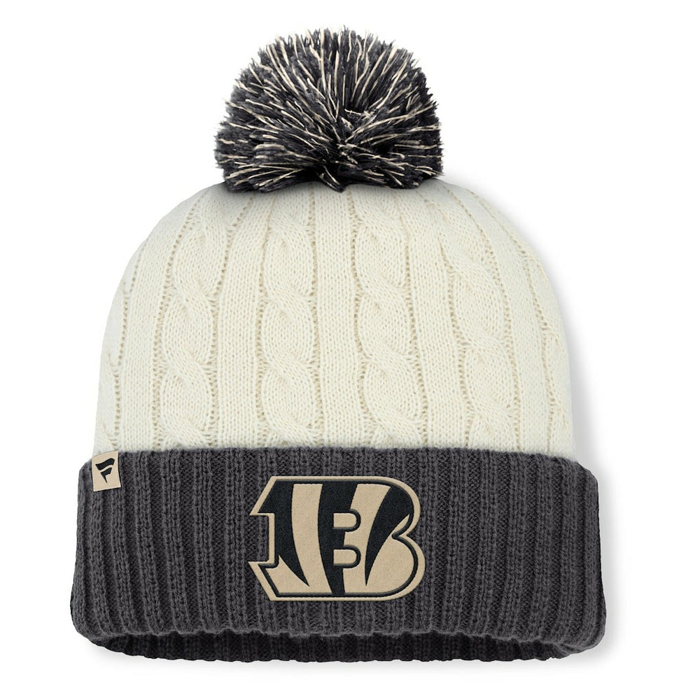 Cincinnati Bengals Fanatics Women's Coaxial Cuffed Knit Hat with Pom