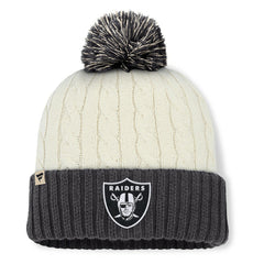 Las Vegas Raiders Fanatics Women's Coaxial Cuffed Knit Hat with Pom