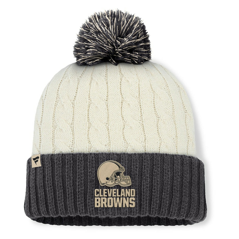 Cleveland Browns Fanatics Women's Coaxial Cuffed Knit Hat with Pom