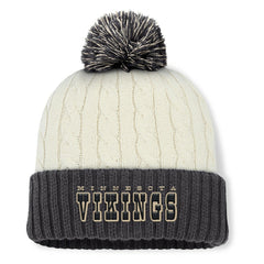 Minnesota Vikings Fanatics Women's Coaxial Cuffed Knit Hat with Pom