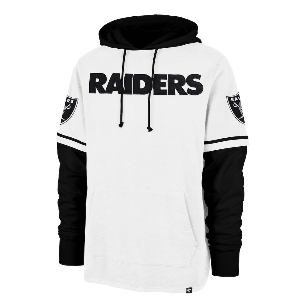 Las Vegas Raiders 47 brand '47 Trifecta Shortstop Pullover Hoodie