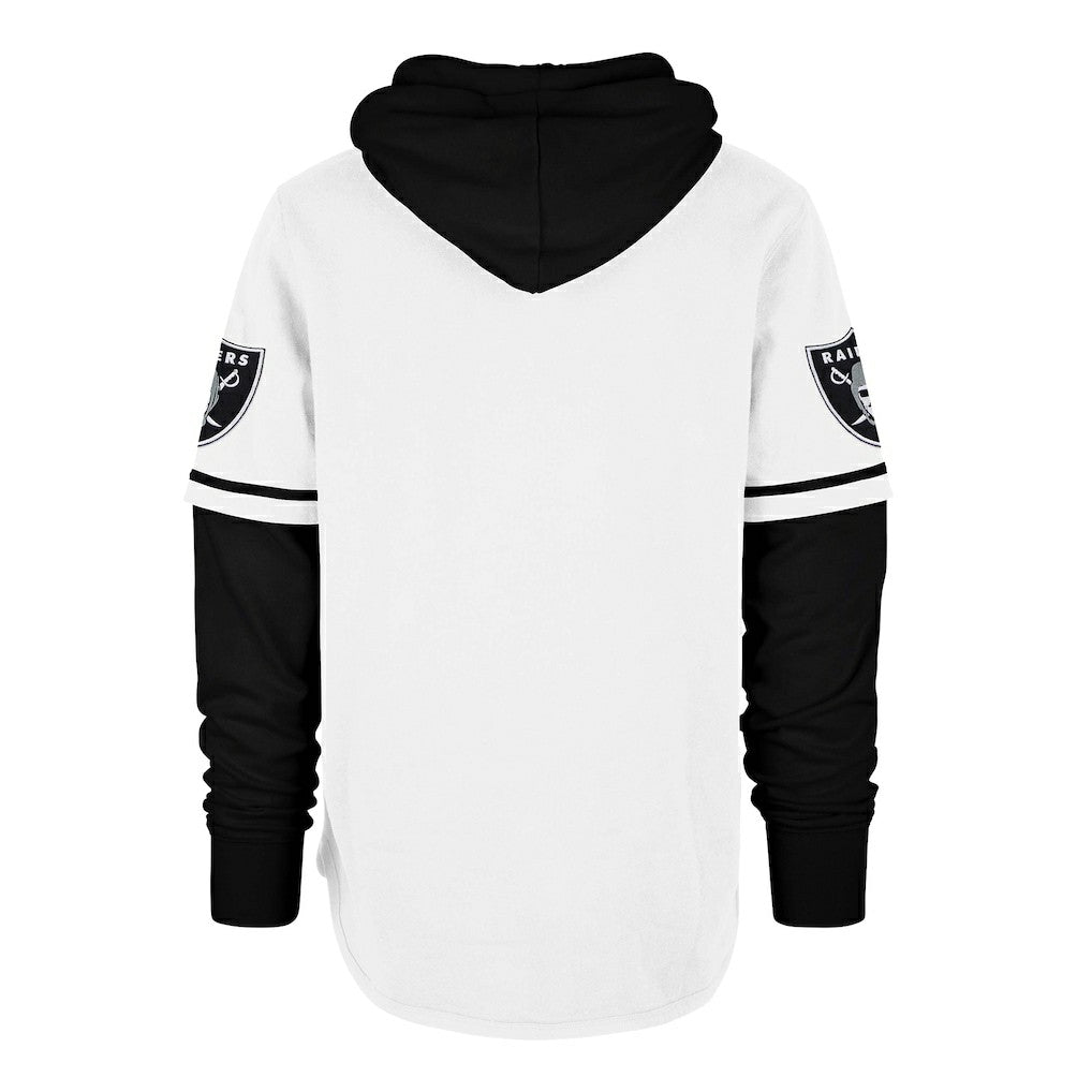 Las Vegas Raiders 47 brand '47 Trifecta Shortstop Pullover Hoodie