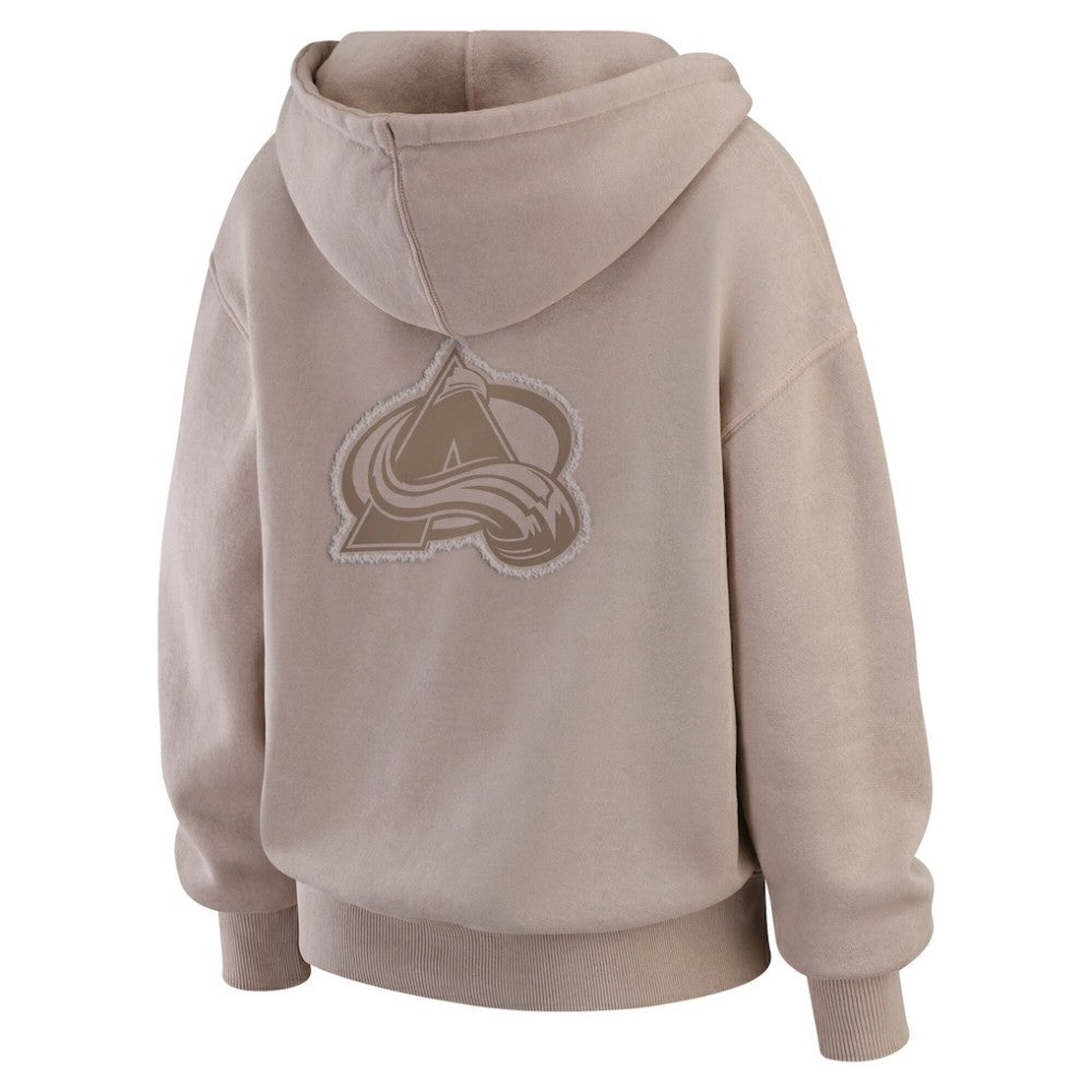 Colorado Avalanche WEAR by Erin Andrews Women's Washed Pullover Crewdie For Sale