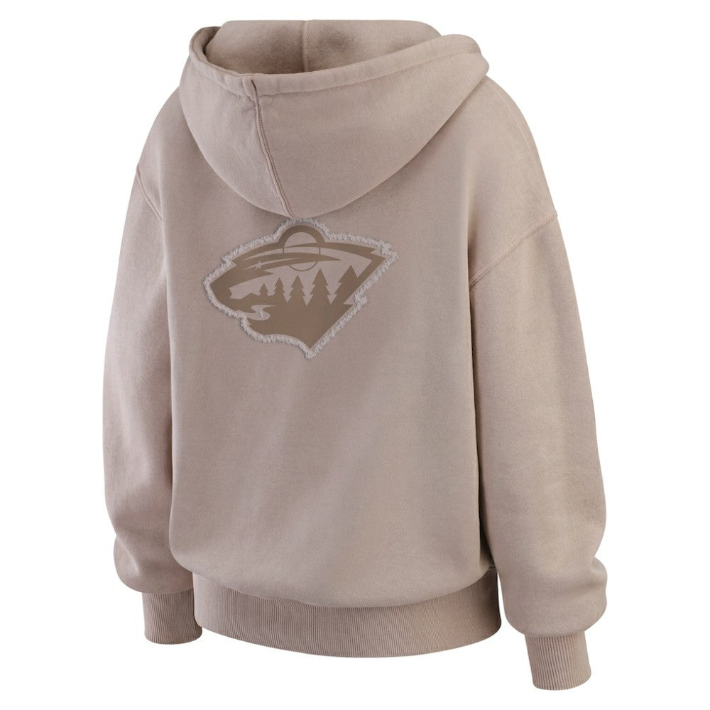 Minnesota Wild WEAR by Erin Andrews Women's Washed Pullover Crewdie Sale