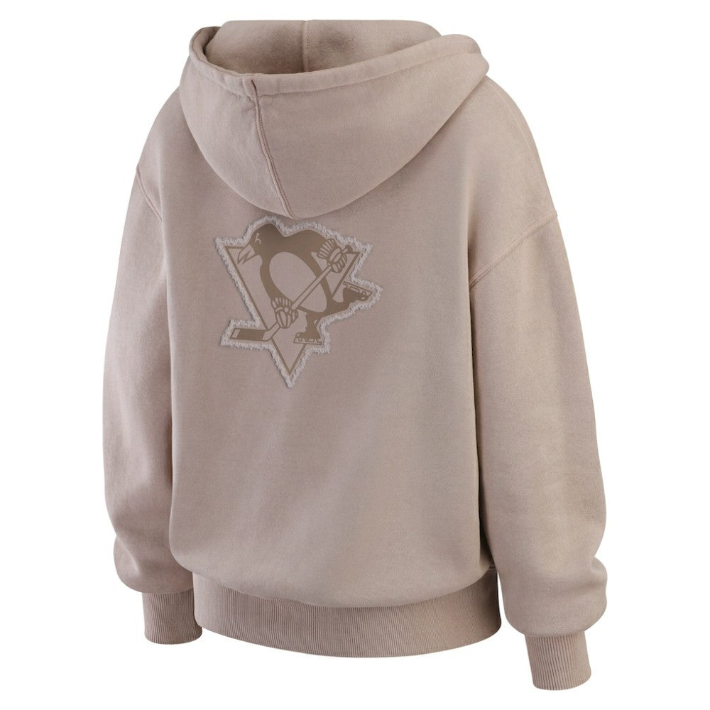 Pittsburgh Penguins WEAR by Erin Andrews Women's Washed Pullover Crewdie Discount